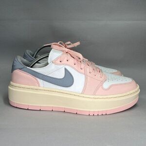 Nike Air Jordan 1 Shoes Women's 12 Elevate Low Atmosphere Retro Platform Sneaker